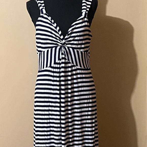 navy and white Maxie dress size large - Picture 1 of 1